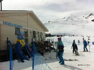 Valle Nevado com crianças