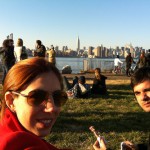 Picnic em Williamsburg com a vista de Manhattan