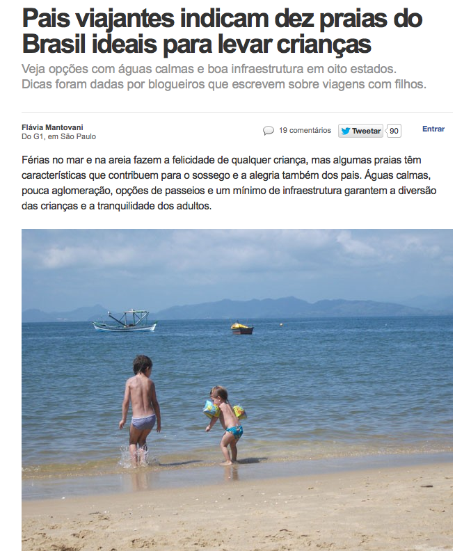 10 praias para ir com crianças